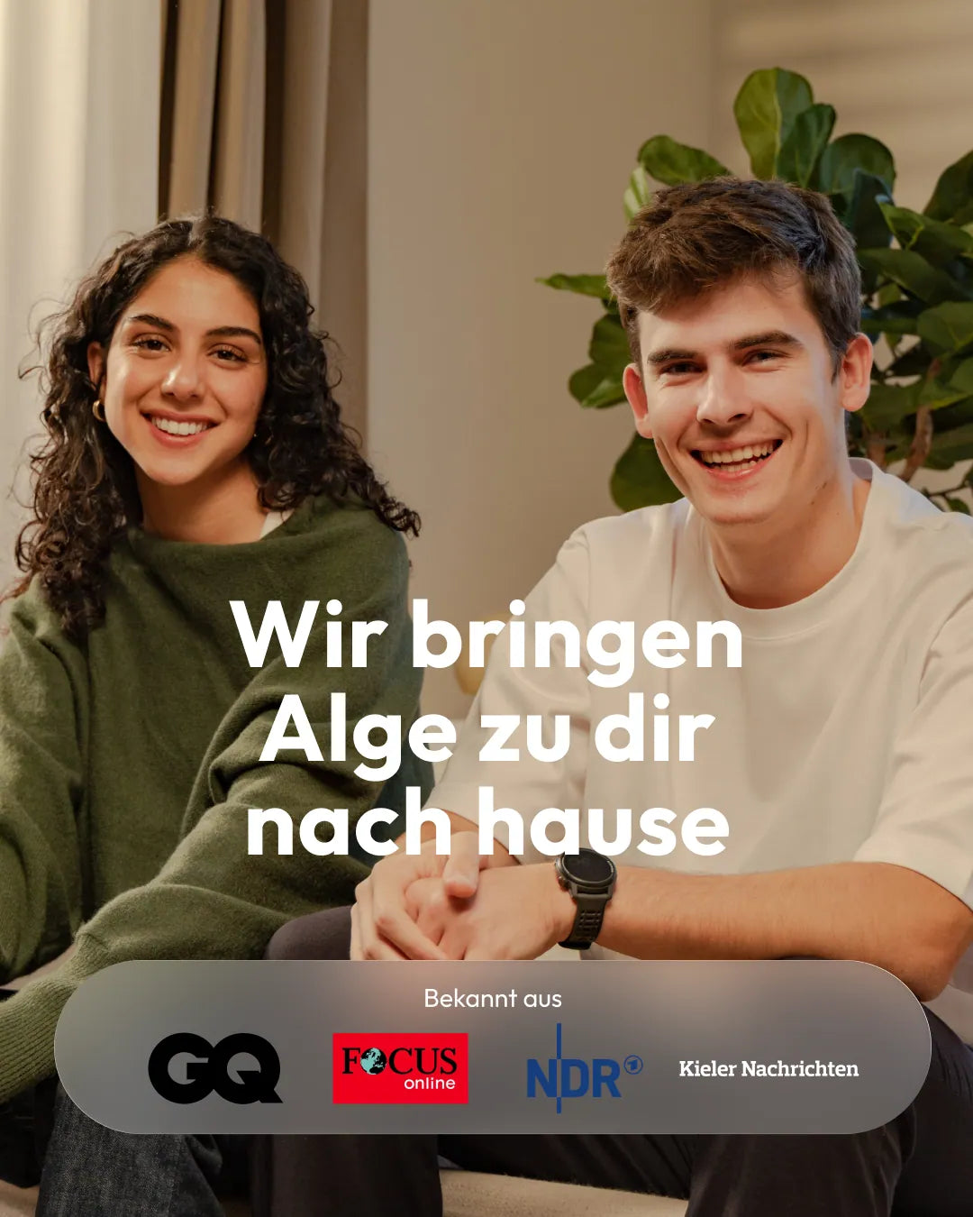 Die MySpirulina Gründer Ben Schwedhelm und Sara Farzaneh – bekannt aus GQ, Focus, NDR und Kieler Nachrichten