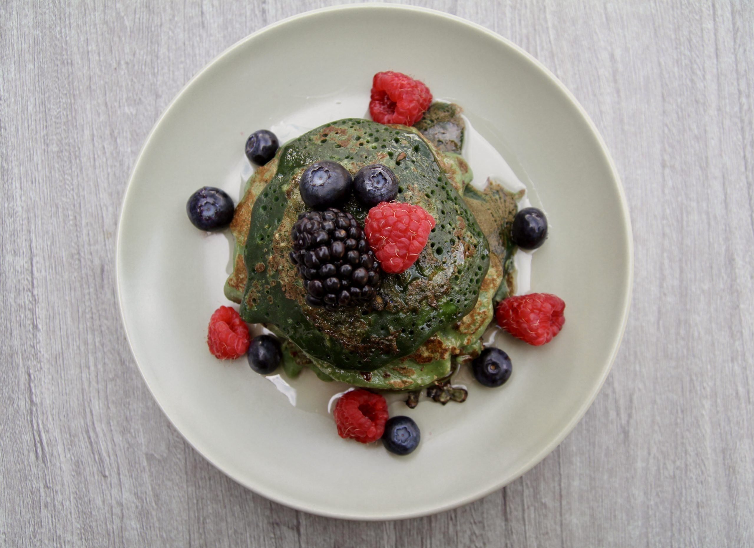 Pancakes mit Spirulina